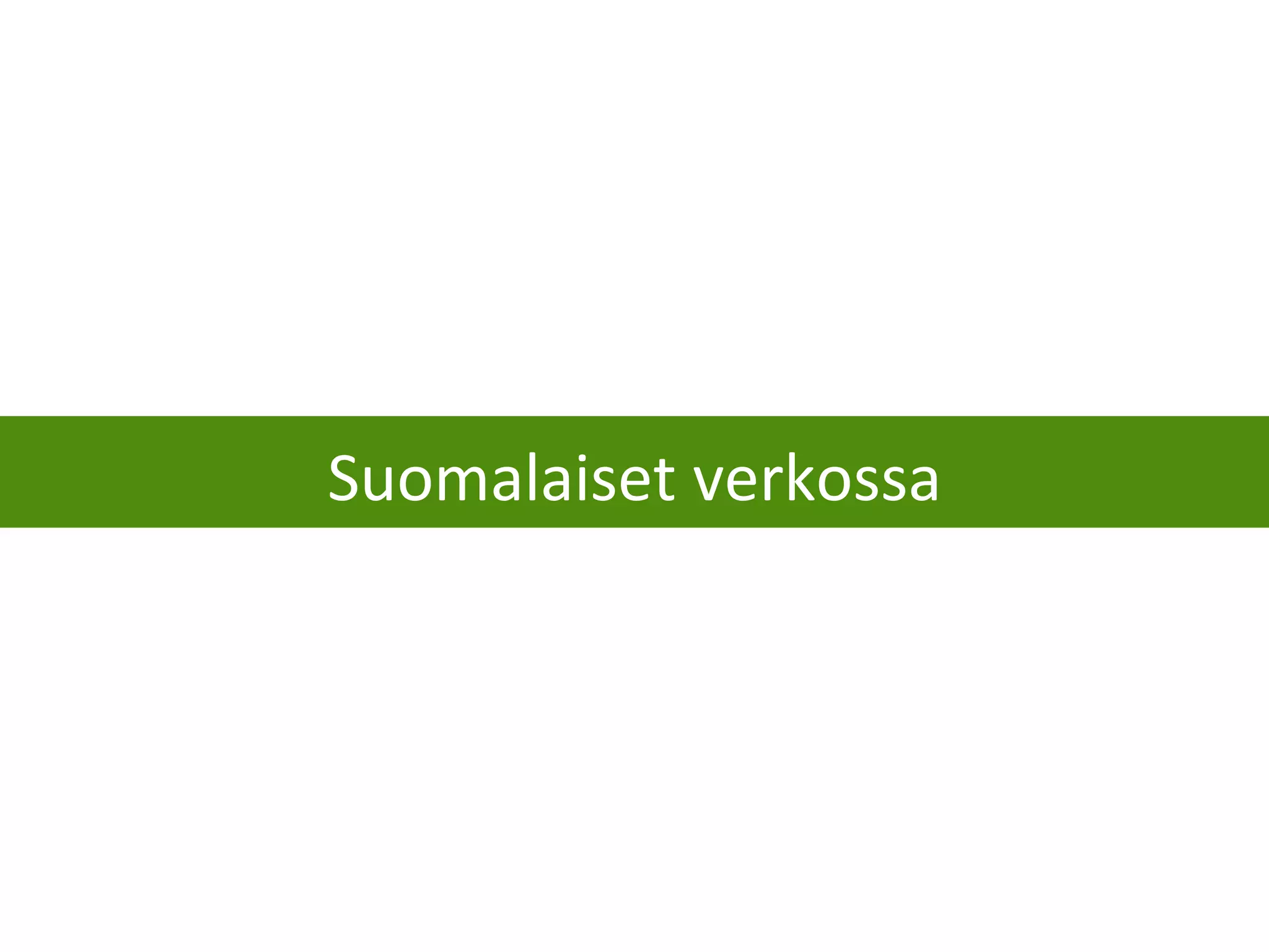 Suomalaiset verkossa 