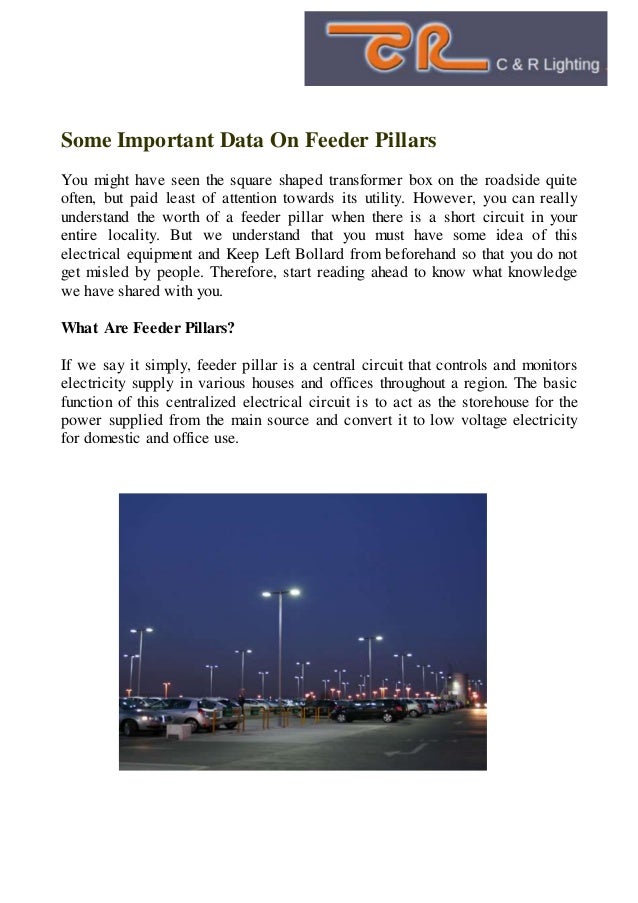 Some Important Data On Feeder Pillars
