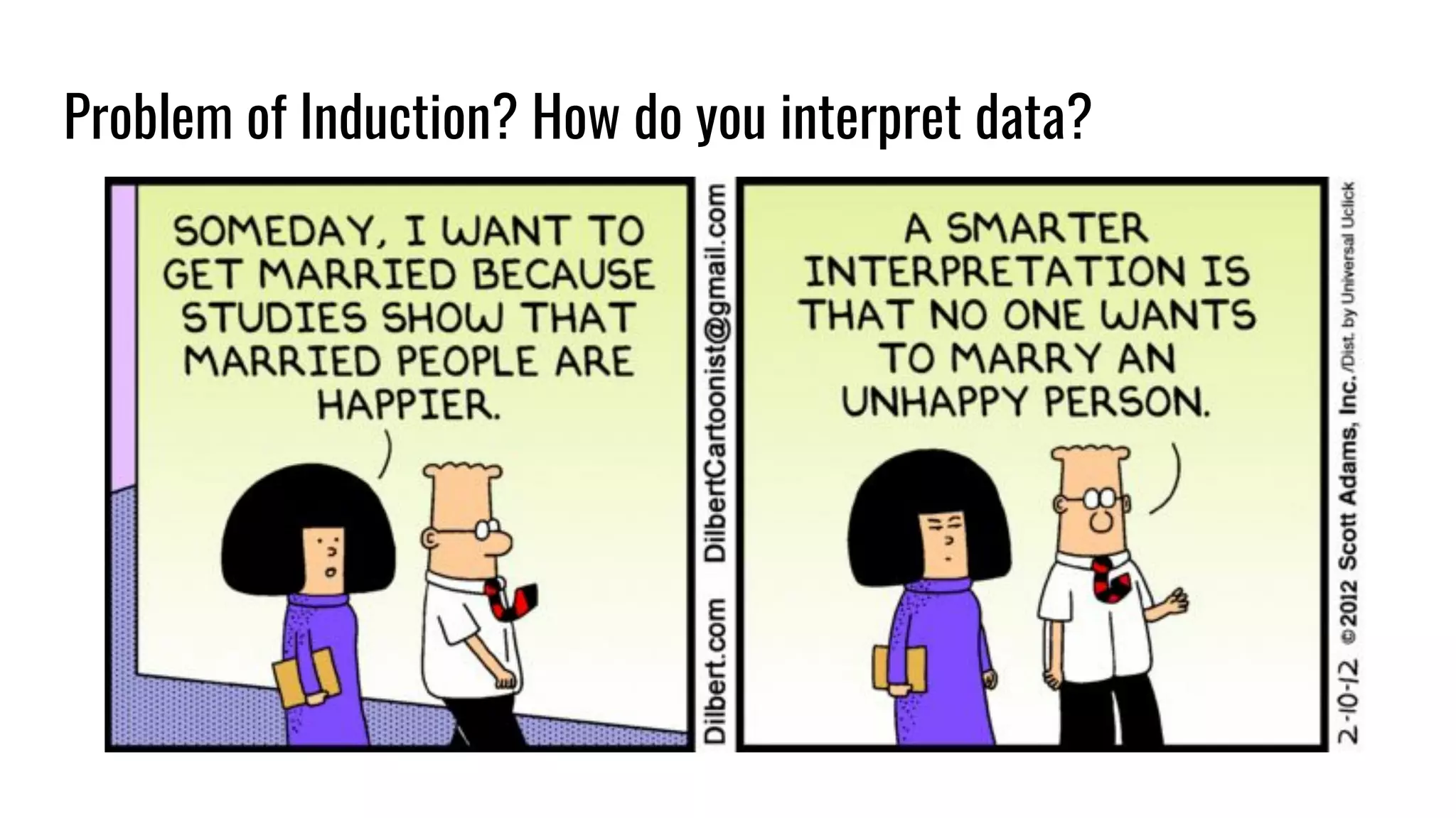 Problem of Induction? How do you interpret data?
 