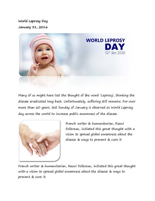 World Leprosy Day