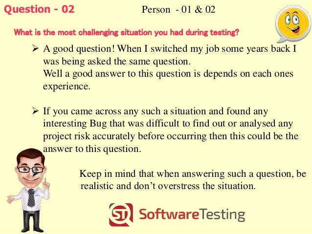 situational testing interview questions
