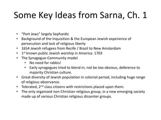 Some Key Ideas from Sarna, Ch. 1 ,[object Object]