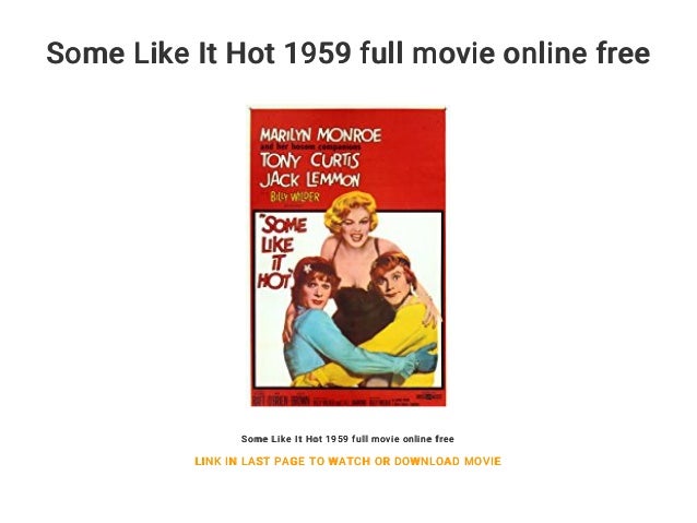 some like it hot full movie watch online free