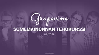 © Grapevine Media Oy
.
SOMEMAINONNAN TEHOKURSSI
02/2016
 