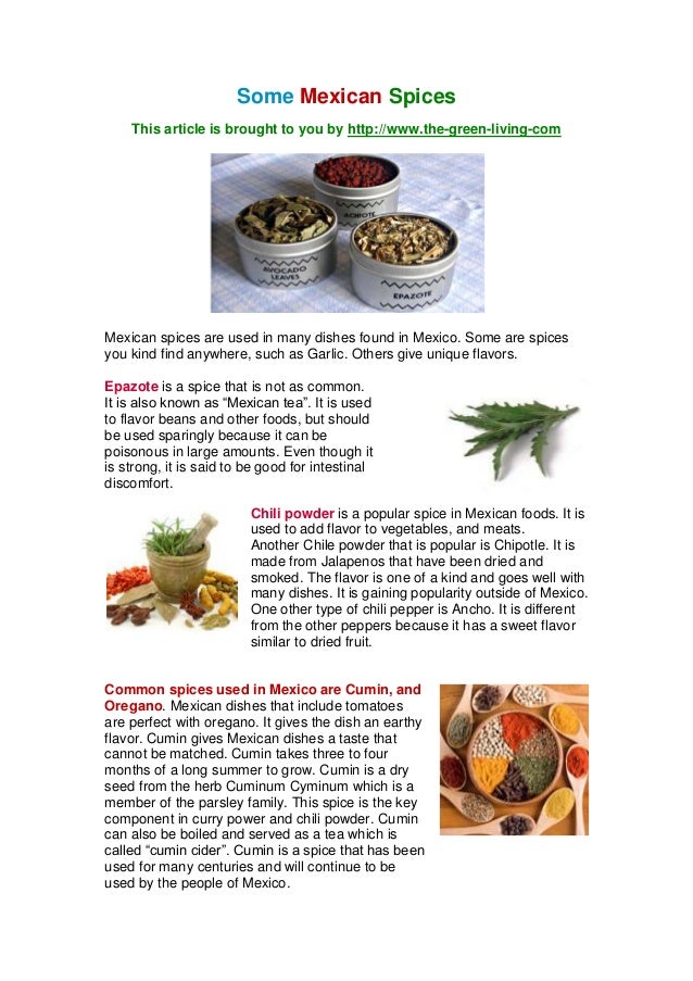 Some Mexican Spices some-mexican-spices