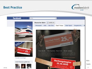 Best Practice




                                                               Bahn

                                                               TippEx

Januar 2011   Tobias Uffmann | © medienfabrik Gütersloh GmbH    27
 