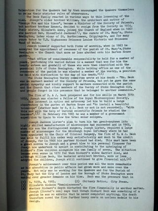 Some notes on Joseph Beck (1829-1891)