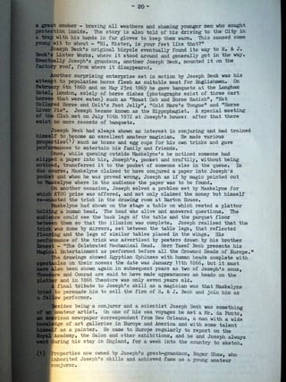 Some notes on Joseph Beck (1829-1891)