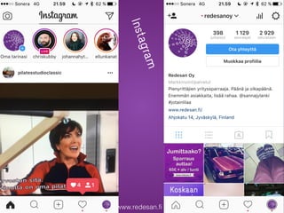Redesan Oy - www.redesan.fi - @redesanoy
Instagram
 