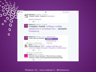 Redesan Oy - www.redesan.fi - @redesanoy
 