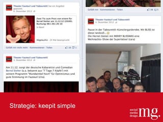 Strategie: keepit simple
 