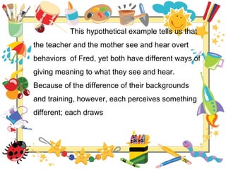 Some observable classroom behavior | PPT