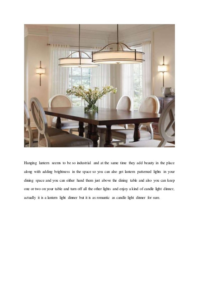 dining room lighting 2019