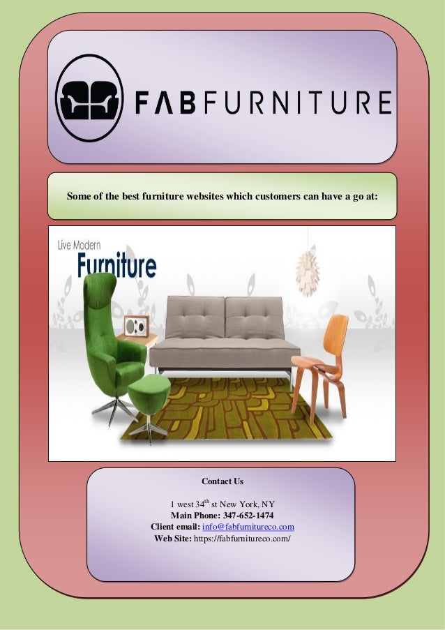 Some of the best furniture websites which customers can have a go at