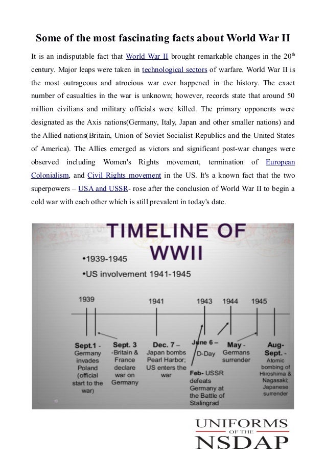 20 Facts about World war II