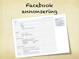 Facebook
annonsering
 