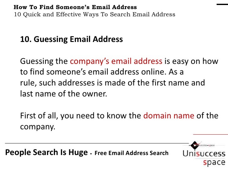 How To Find Someone's Email Address 10 Simple and Productive Soluti…