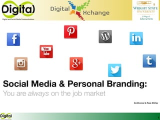 Social Media & Personal Branding: 
You are always on the job market 
Ike Brunner & Russ Shirley 
1 
 