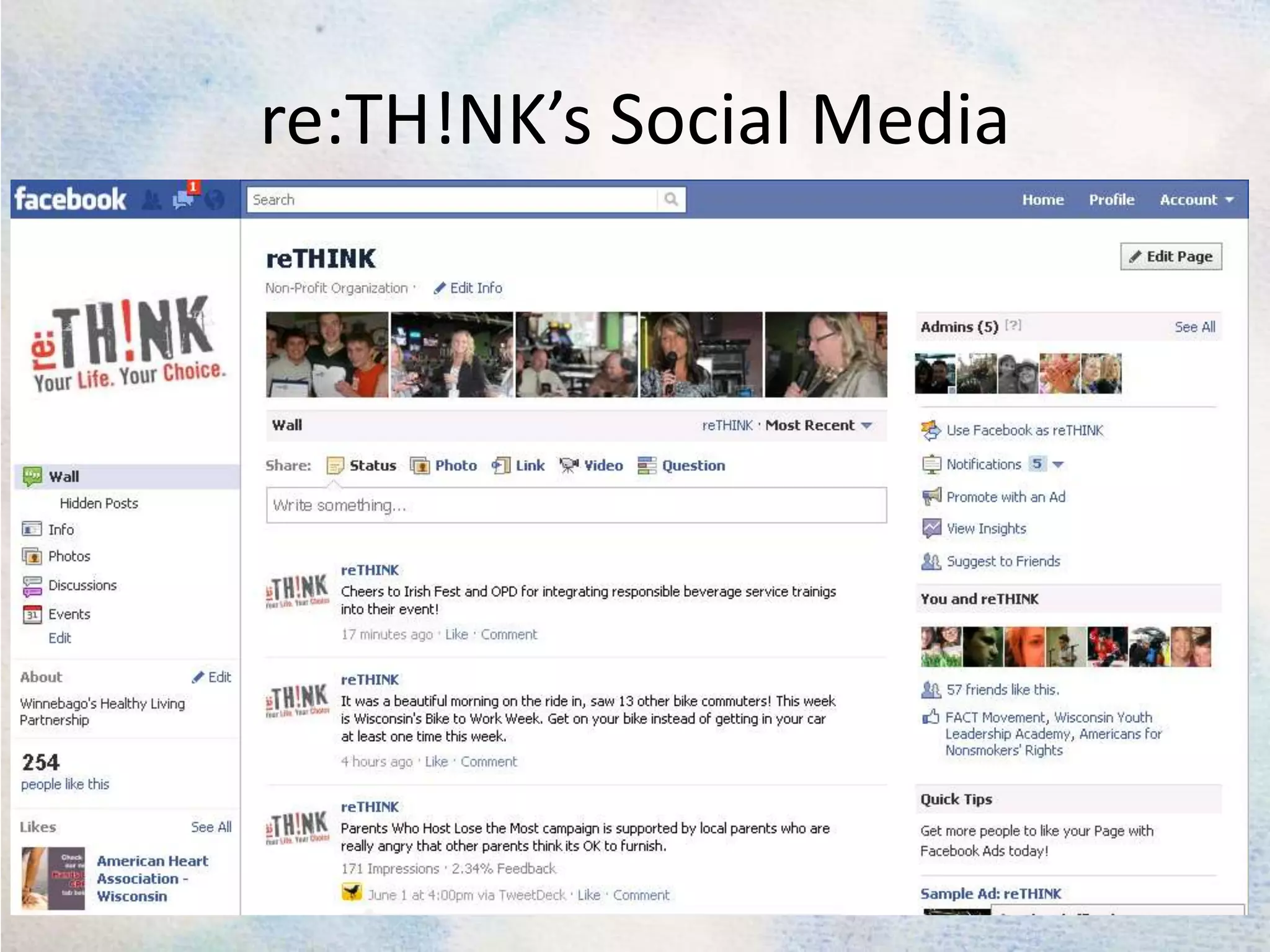 re:TH!NK’s Social Media