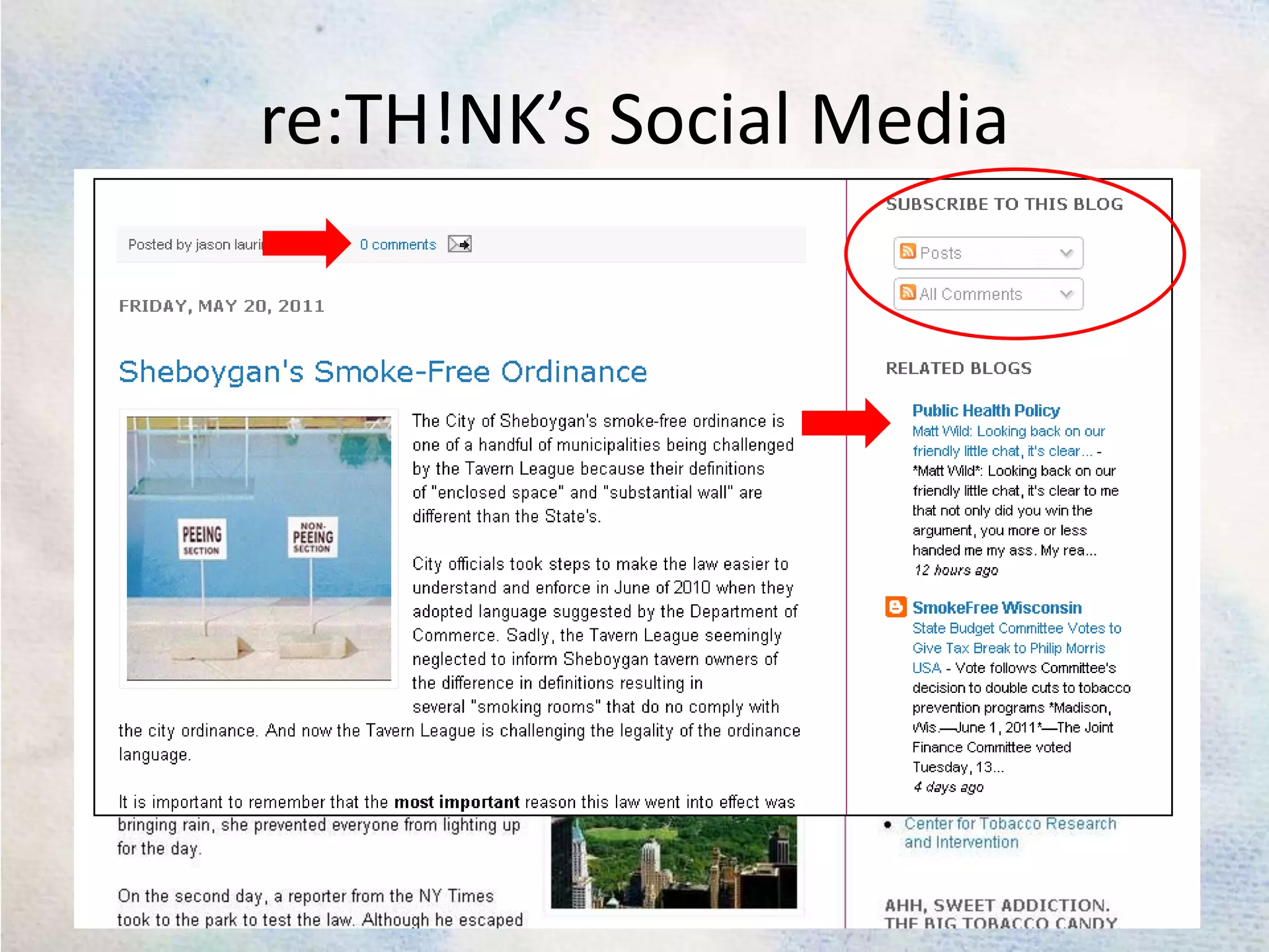 re:TH!NK’s Social Media