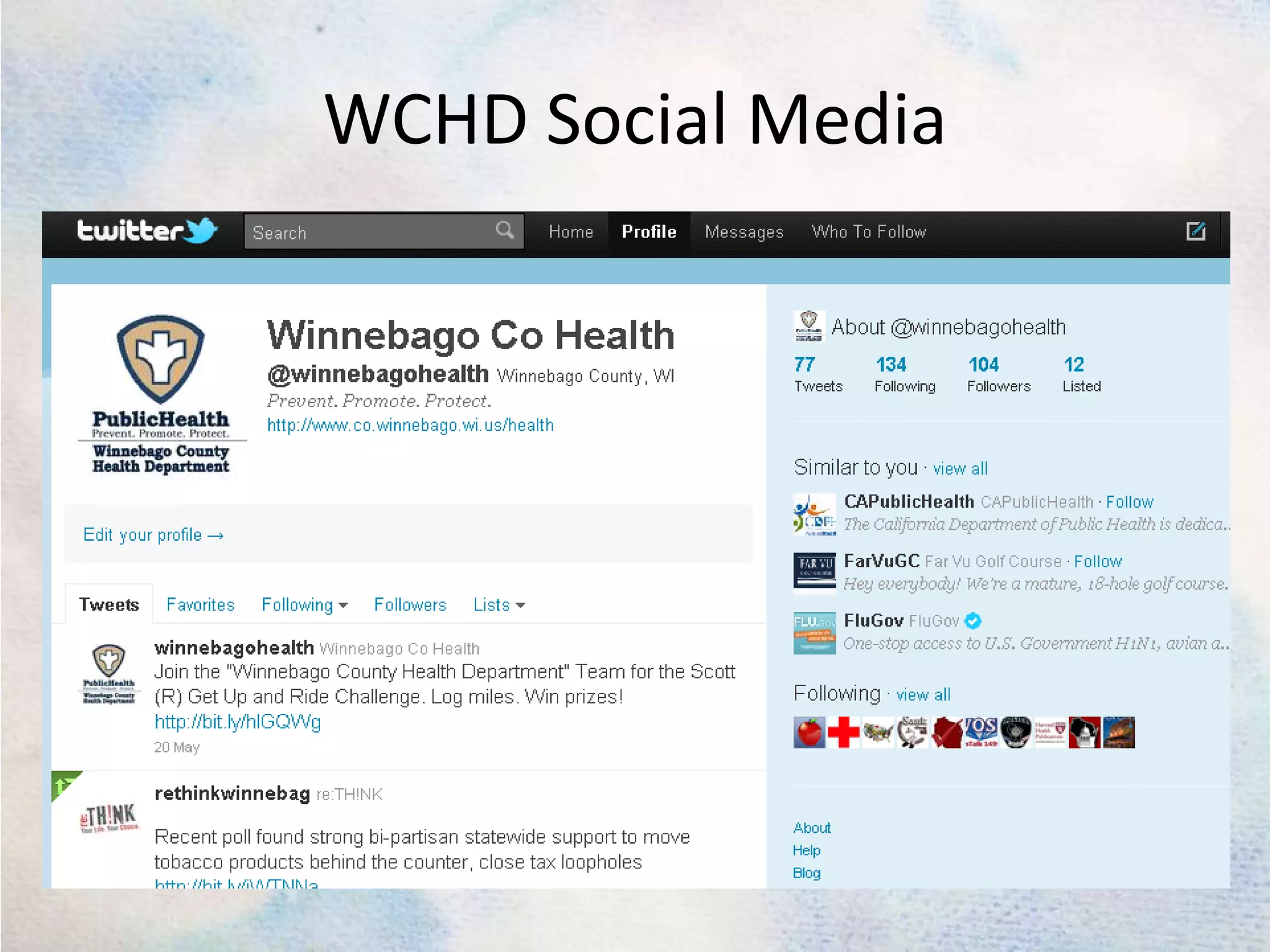 WCHD Social Media