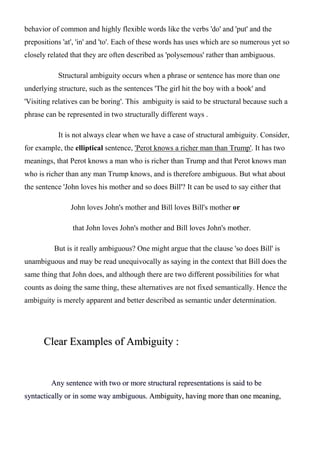 Some problems of ambiguity in translation with reference to english and ...