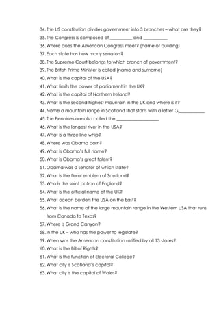 Some Questions