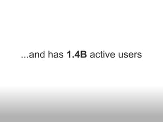 ...and has 1.4B active users
 
