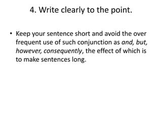 Some rules of good writing | PPTX