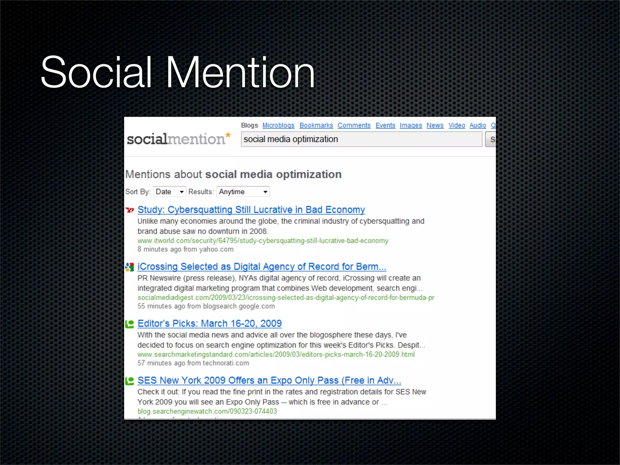 Social Mention
 