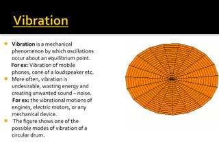 vibration control on machine seminar ppt | PPT