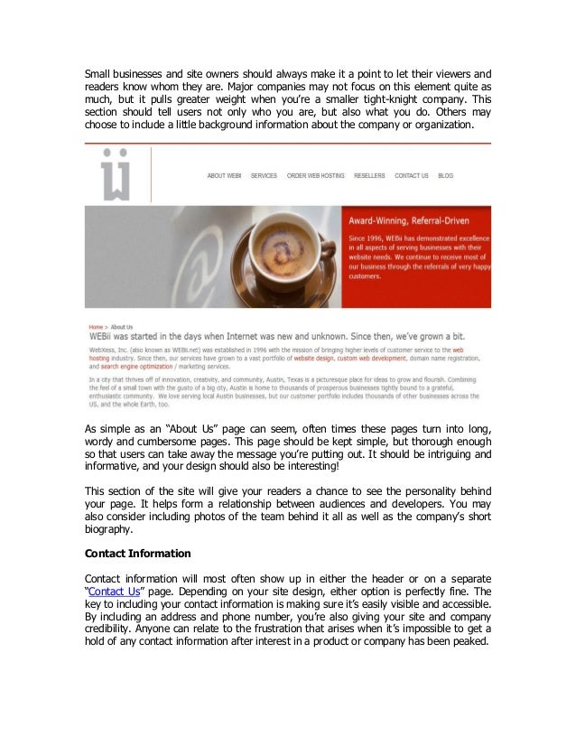 simple design website
