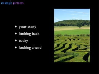 your story looking back today looking ahead 