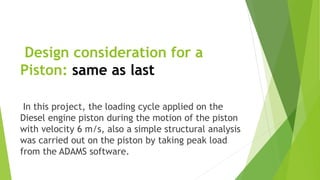 Some thing about piston design using ansys | PDF