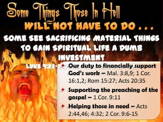 Some Things Those Who Go To Hell Will Not Have To Do