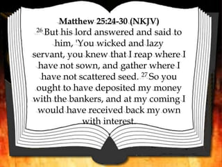 Some Things Those Who Go To Hell Will Not Have To Do