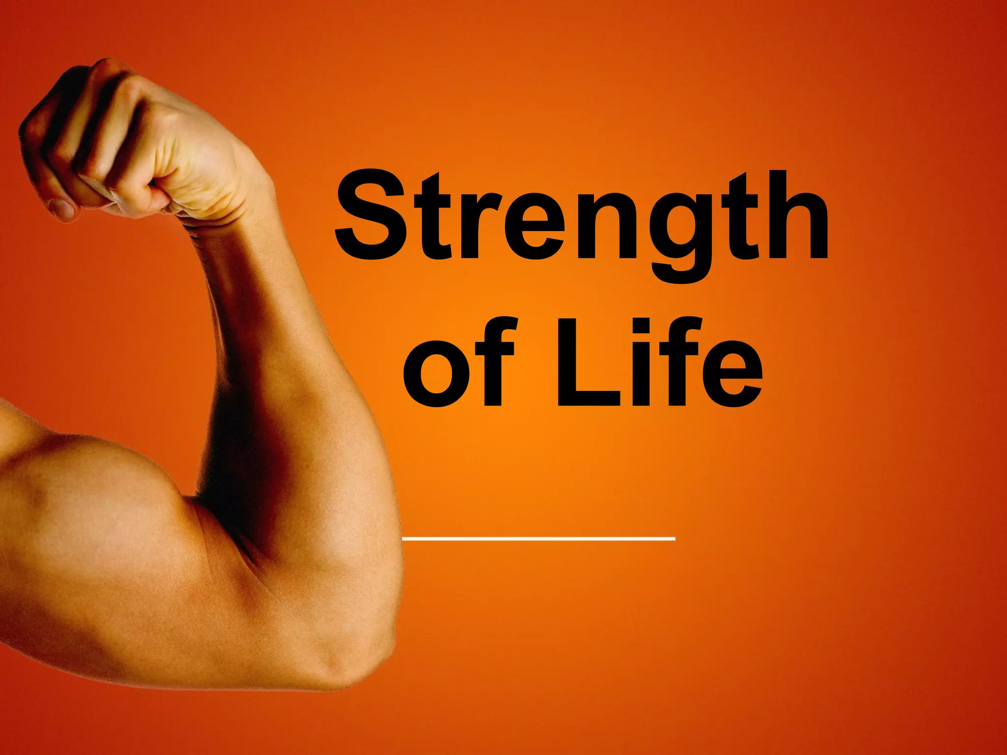 Strength
of Life

 