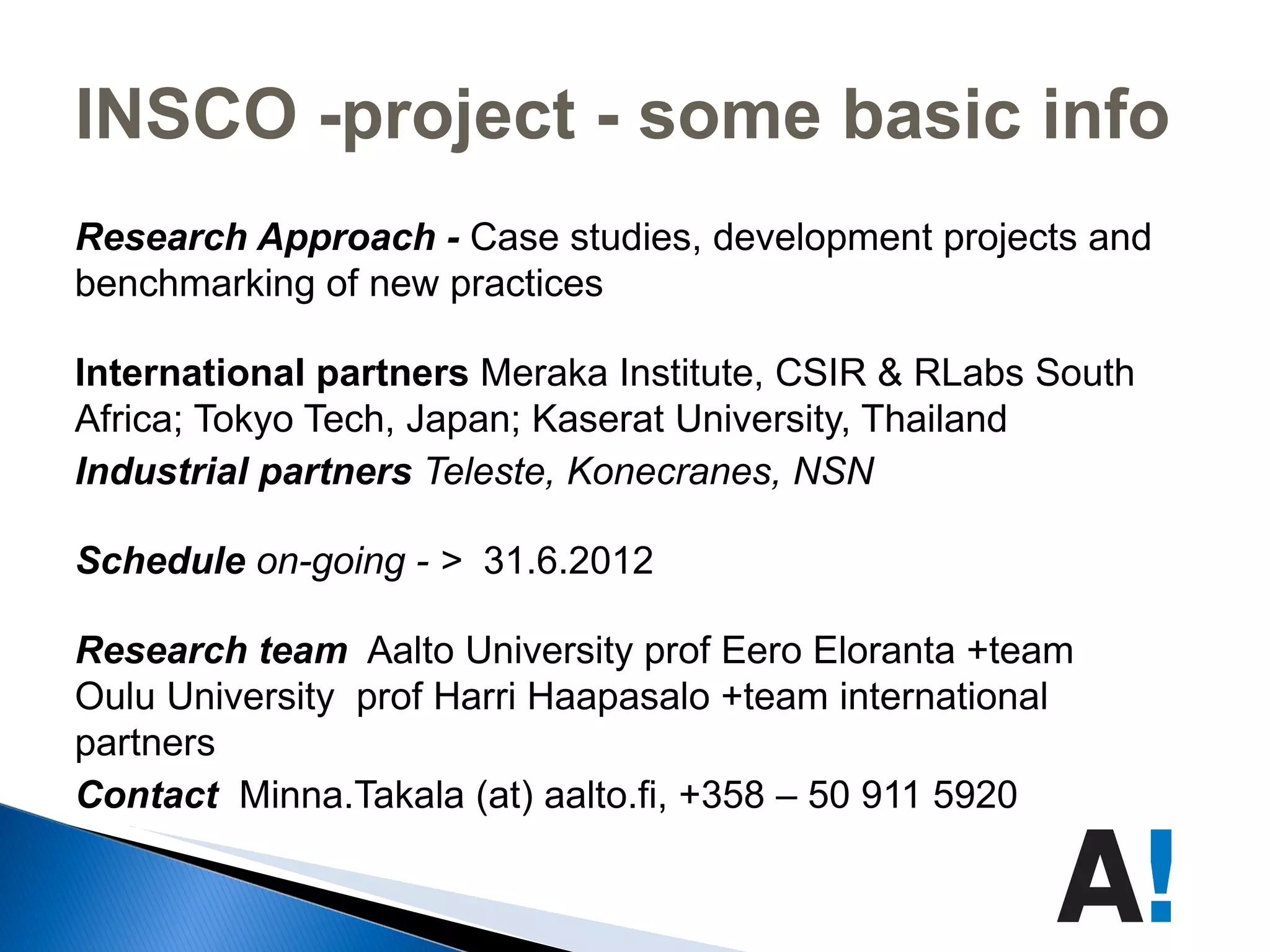 * Practices for  indirect sourcing 