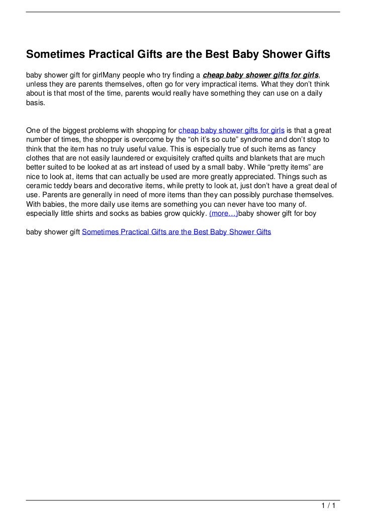 practical baby gifts