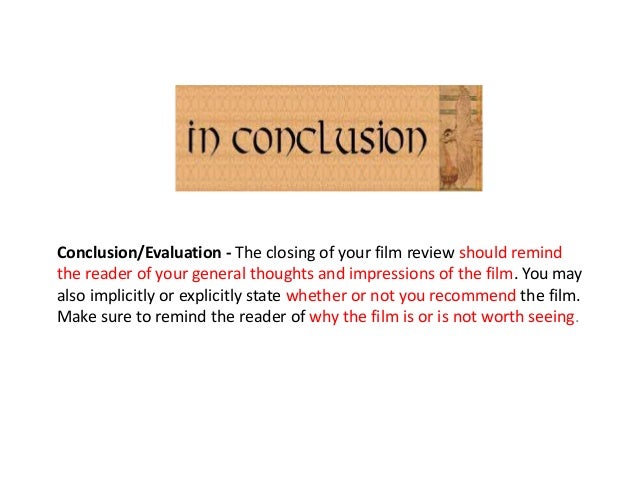 conclusion for movie assignment