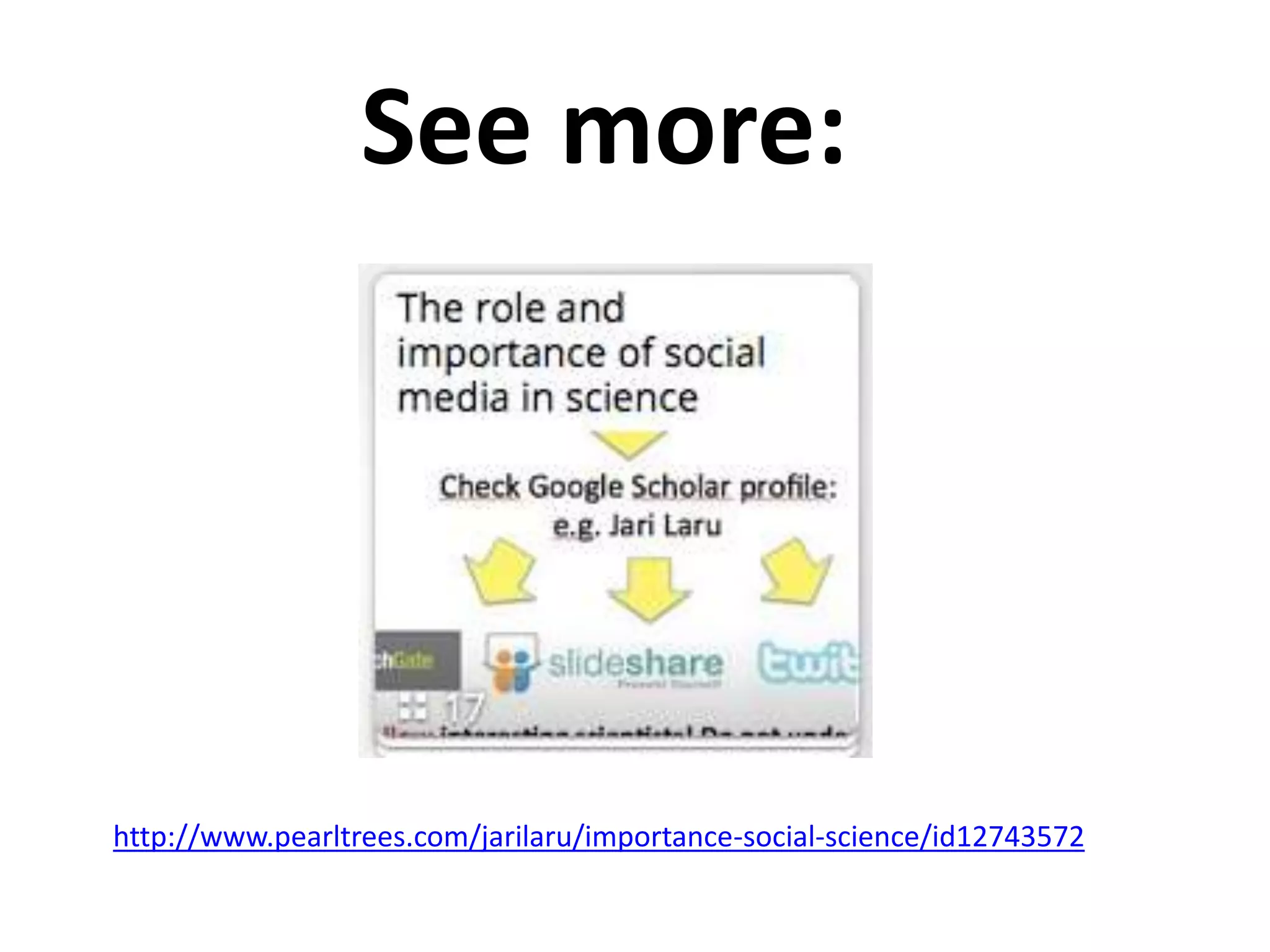 YOU
..have to
promote your
publications
and you as
scientist
 