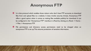 Some useful c panel terms