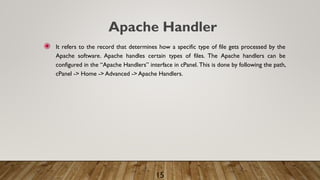 Some useful c panel terms