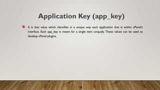 Some useful c panel terms