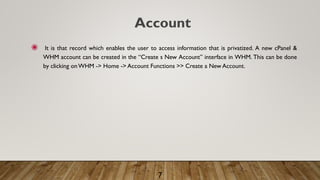 Some useful c panel terms