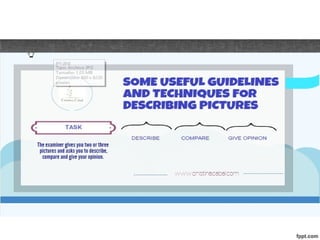 Some useful guidelines for picture description