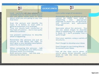 Some useful guidelines for picture description