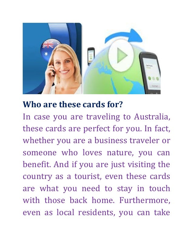 Some Useful Information About Australia Calling Cards