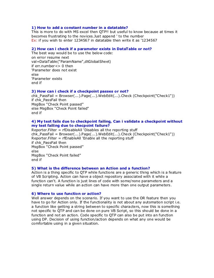 some useful tips with qtp