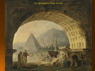 View Of Antiquities Under An Arch
 